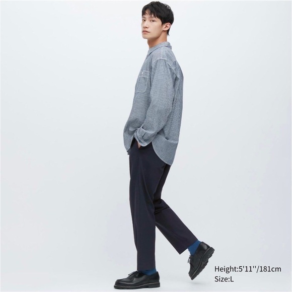 M Uniqlo Man Washed Jersey
Cotton Ankle Pants Navy NWT - Picture 7 of 10